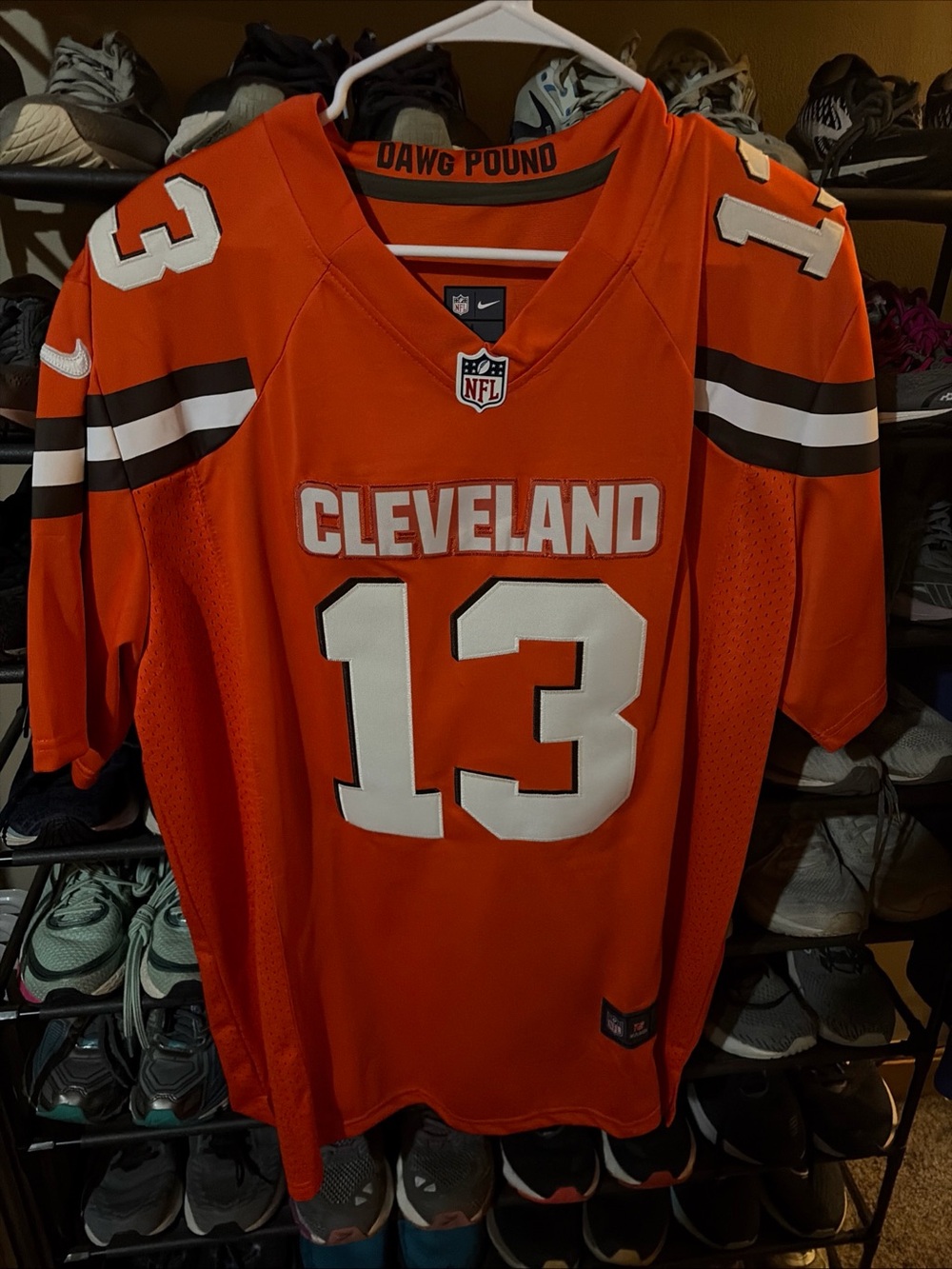 ODELL BECKHAM JR NIKE ON FIELD CLEVELAND BROWNS JERSEY LARGE